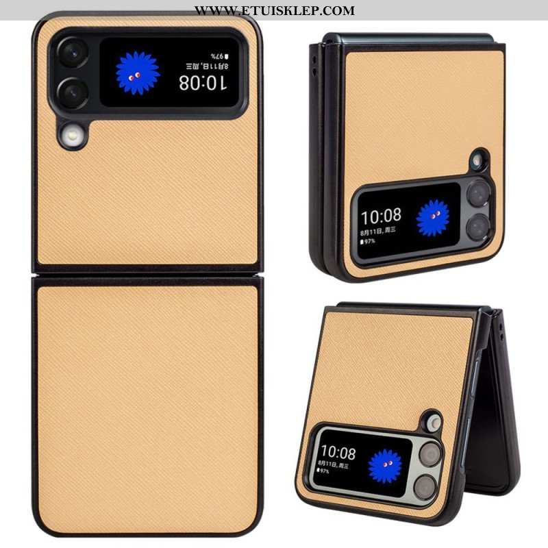 Etui do Samsung Galaxy Z Flip 4 Etui Folio Teksturowana Sztuczna Skóra